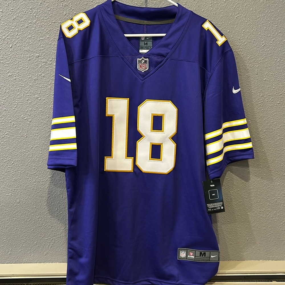 NWT Minnesota Vikings Jefferson Jersey Size M